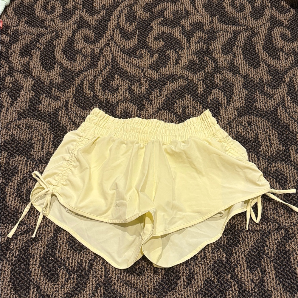 Never worn Sunny Yellow Athletic Shorts for Women